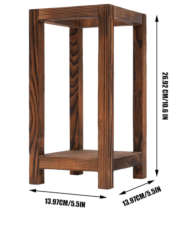 Wood laterns for centerpieces